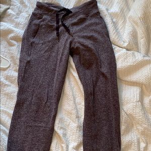 lululemon plum heather ready to rulu joggers